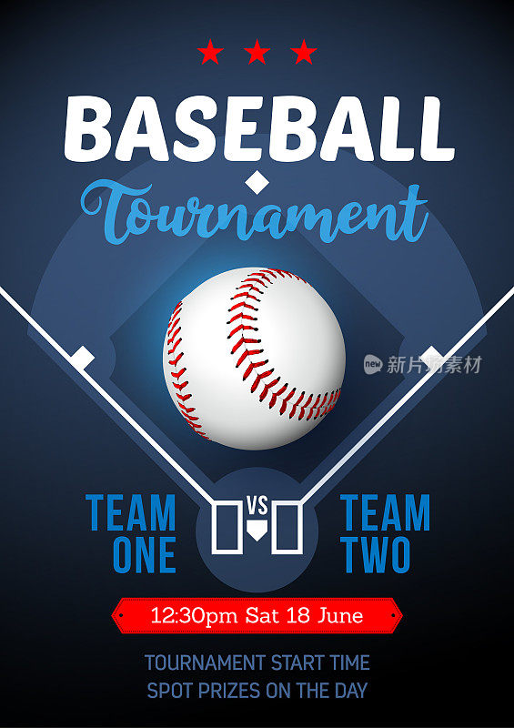 Baseball tournament poster
